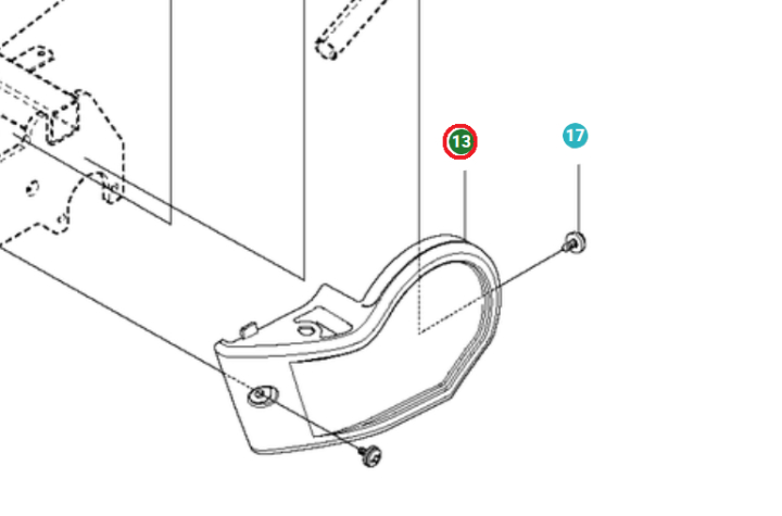 Kontroldæksel i gruppen Reservedele / Reservedele Jonsered Frontridere / Reservedele Jonsered FR 2216 MA 4x4 hos GPLSHOP (5040595-01)