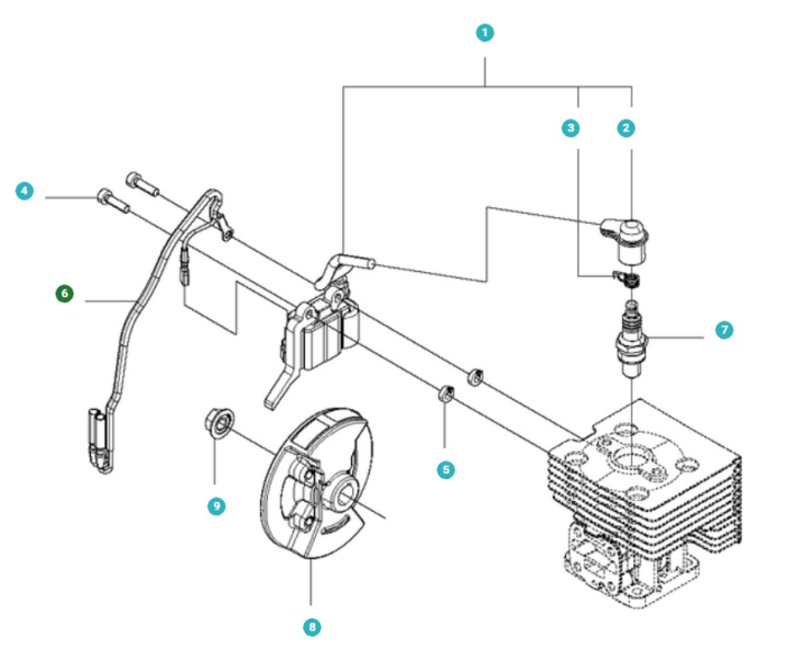 Ledningsnet i gruppen Reservdele / Reservedele Løvblæsere / Reservedele Husqvarna 530BT hos GPLSHOP (5113941-01)