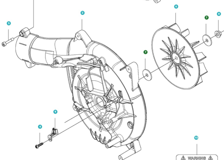 Vaskemaskine i gruppen Reservdele / Reservedele Løvblæsere / Reservedele Husqvarna 525BX hos GPLSHOP (5157047-01)