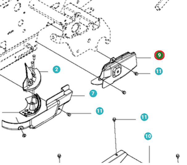 Bæltebetræk i gruppen Reservedele / Reservedele Jonsered Frontridere / Reservedele Jonsered FR 2216 MA 4x4 hos GPLSHOP (5160188-02)