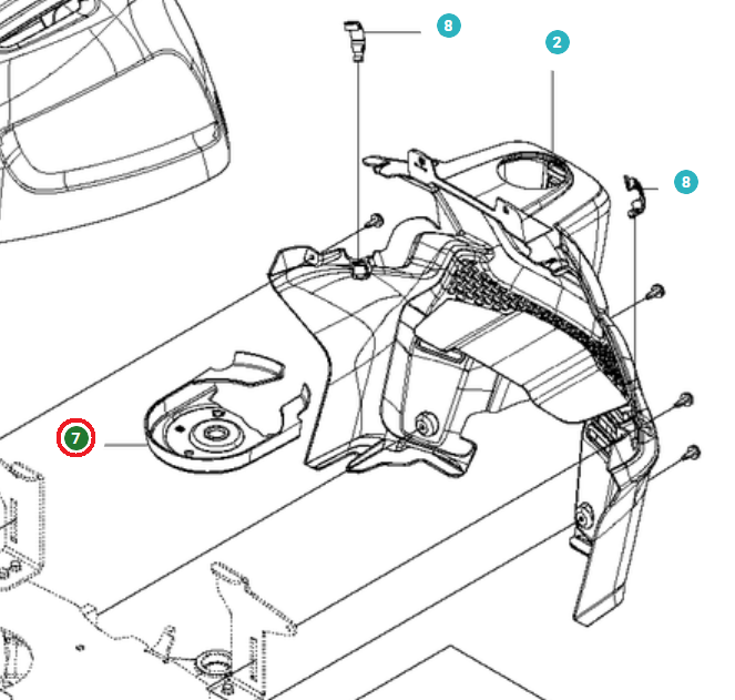 Boliger i gruppen Reservedele / Reservedele Jonsered Frontridere / Reservedele Jonsered FR 2312 MA hos GPLSHOP (5225081-02)