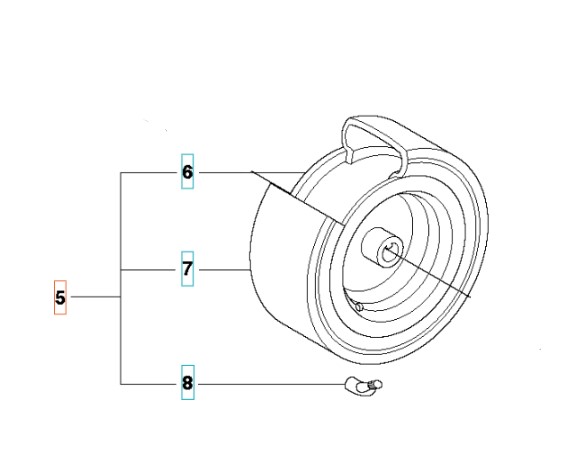 Hjul R111B, R111B5, R112C, R112C5, C112iC i gruppen Reservdele / Reservedele Rider / Reservedele Husqvarna Rider 112C5 hos GPLSHOP (5255849-01)