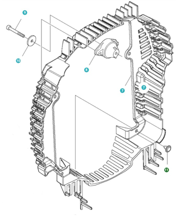 Klemme i gruppen Reservdele / Reservedele Løvblæsere / Reservedele Husqvarna 580BTS hos GPLSHOP (5262439-01)