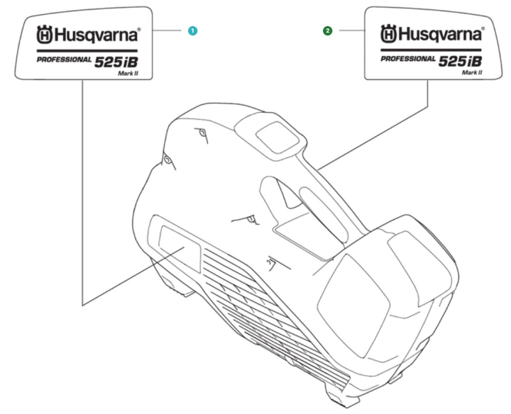 Dekal Produkt Decal Right 525I i gruppen Reservdele / Reservedele Løvblæsere / Reservedele Husqvarna 525iB Mark II hos GPLSHOP (5296339-02)