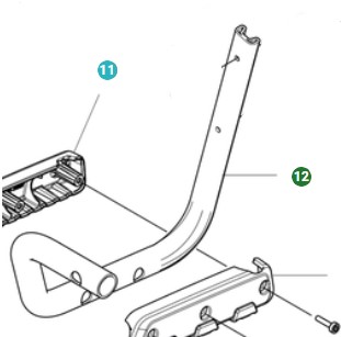 Ramme Assy højre kofanger i gruppen Reservdele / Reservedele Løvblæsere / Reservedele Husqvarna 550iBTX hos GPLSHOP (5310169-01)