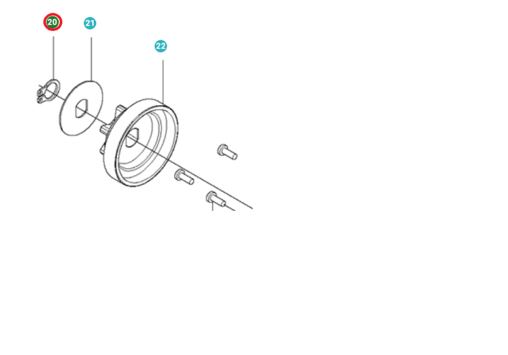 Klemme 5747977-01 i gruppen Reservdele / Reservedele Motorsave / Reservedele Husqvarna 240i hos GPLSHOP (5747977-01)