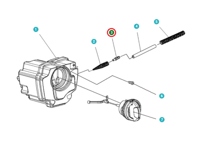 Rør 5748009-01 i gruppen Reservdele / Reservedele Motorsave / Reservedele Husqvarna 120i hos GPLSHOP (5748009-01)