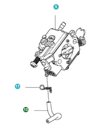 Brændstofslange i gruppen Reservdele / Reservedele Løvblæsere / Reservedele Husqvarna 525BX hos GPLSHOP (5775333-04)