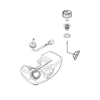 Brændstoftank komplet i gruppen Reservdele / Reservedele Løvblæsere / Reservedele Husqvarna 580BTS hos GPLSHOP (5783115-02)