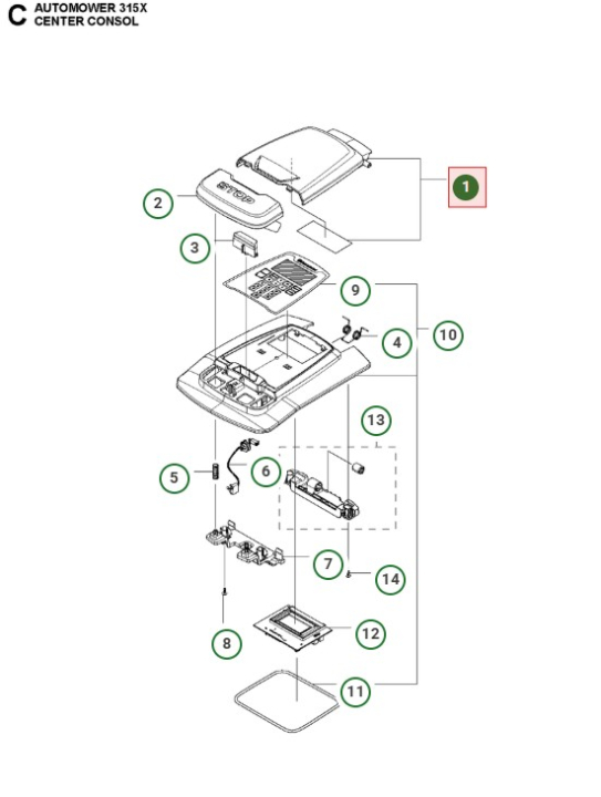 Lugesæt Sort 5876513-02 i gruppen Reservdele Robotplæneklipper / Reservedele Husqvarna Automower® 315X / Automower 315X - 2020 hos GPLSHOP (5876513-02)