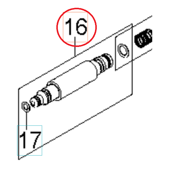 Hurtigkobling Udtag Indsæt 5926176-75 i gruppen Reservdele / Reservedele Højtryksrensere / Reservedele Husqvarna PW345C hos GPLSHOP (5926176-75)