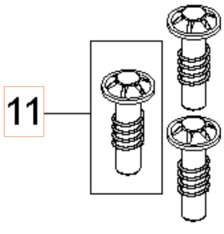 Stampel Rustfri Sæt 5926176-79 i gruppen Reservdele / Reservedele Højtryksrensere / Reservedele Husqvarna PW480 hos GPLSHOP (5926176-79)