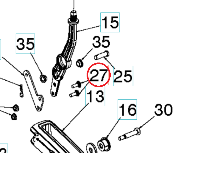 Skrue 5962384-01 i gruppen Reservdele / Reservedele Havetraktorer hos GPLSHOP (5962384-01)