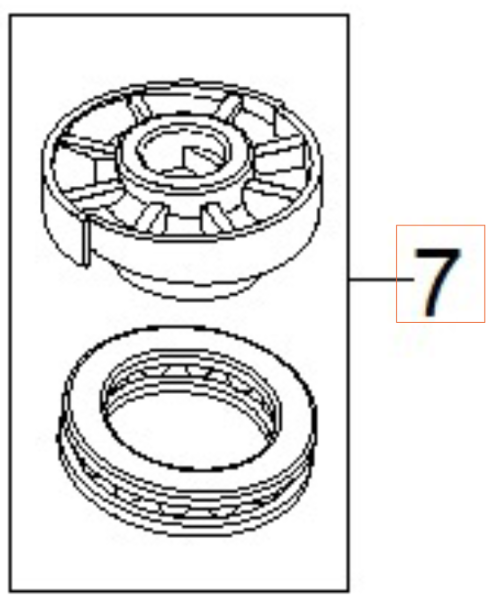 Disc Wobble Disc 81° 5976470-01 i gruppen Reservdele / Reservedele Højtryksrensere / Reservedele Husqvarna PW235R hos GPLSHOP (5976470-01)