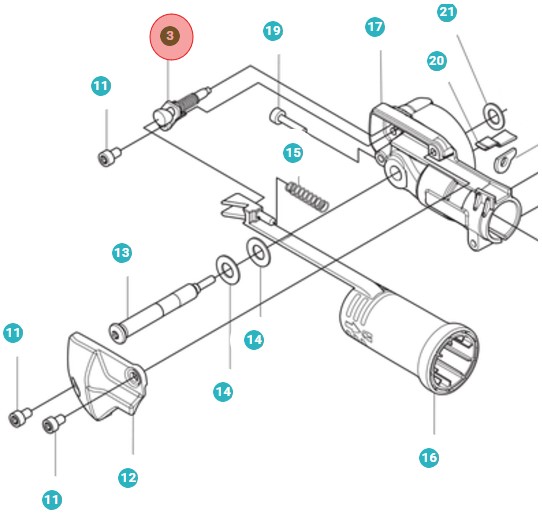 Låsestift Assy